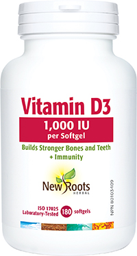 Vitamin D3 1,000 IU (Softgels)