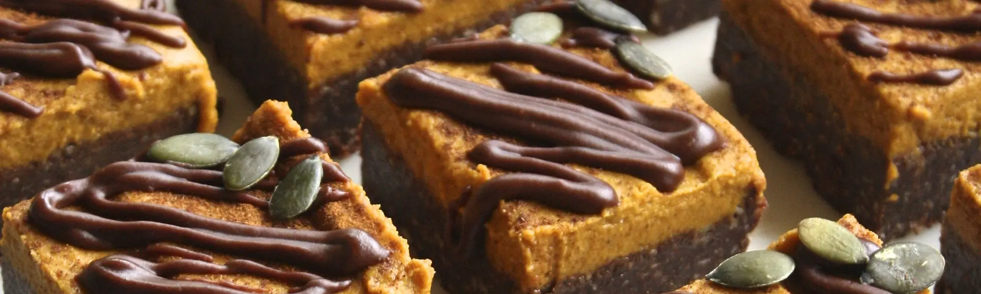 Raw Pumpkin Spice Brownies