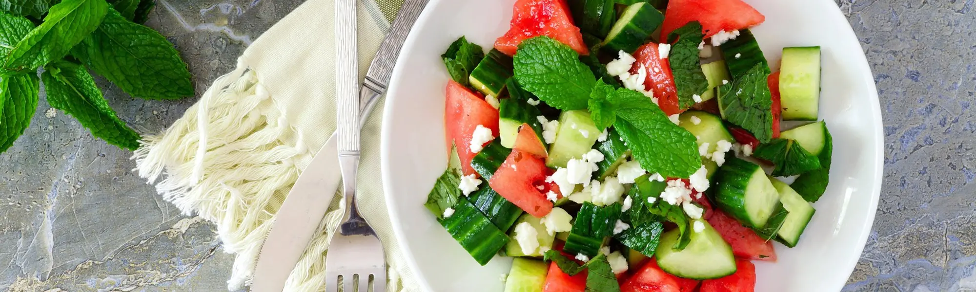 Watermelon Mint Salad