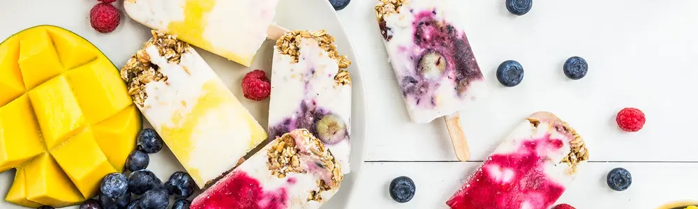Mango and Coconut Cream Popsicles