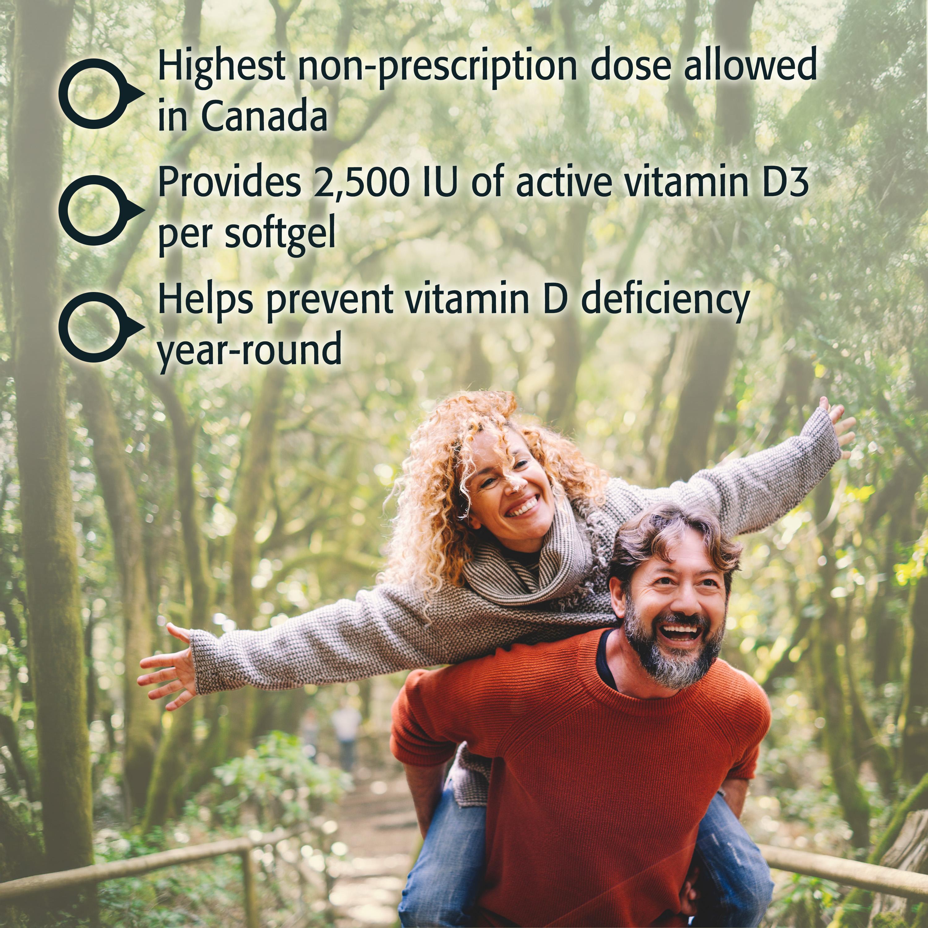 Vitamin D3 2,500 IU Extra Strength (Softgels)